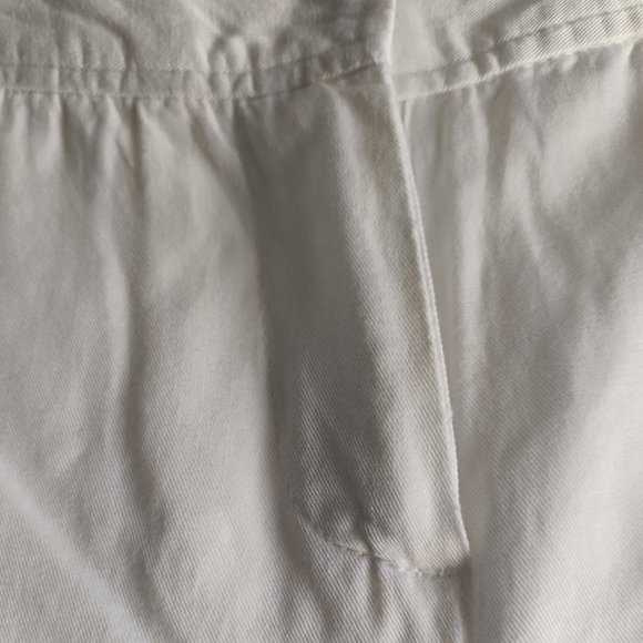 🤑$5 SALE🤑10🚢🏖️ Jacob Fitted White Trousers Vacation Pants - Picture 5 of 10